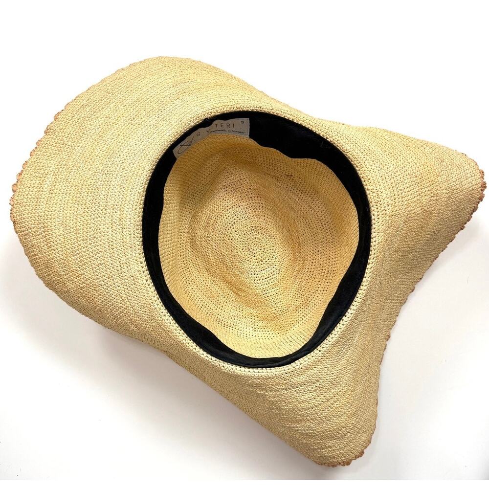 G. Viteri Scalloped Straw Hat - Picture 7 of 7